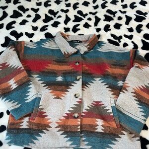 Women’s Blue B Aztec Jacket